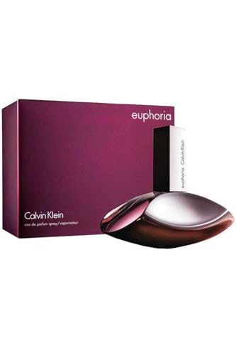 CALVIN KLEIN Euphoria Eau de Parfum para mujer | Fragancia femenina con notas de granada, orquidea negra y madera de caoba | 100 ml