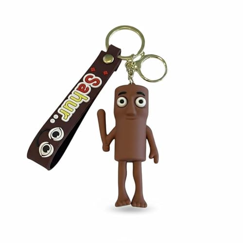 Italian Brainrot Animals Keychains Tung Tung Sahur Funny Meme Action Figure Keychain Set with Wrist Strap Tralalero Tralala for Backpack Decoration & Gift Collection Tung Tung Sahur