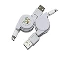 PNET High Quality MFI Certified and Tested Retractable Lightning Cable to USB Apple iPhone 5 5s 5c 6 6 Plus iPod 7 iPad Mini iPad 4 iPad Air 3ft/1m Also Support IOS 8.1 Good as Travel And Car Cable
