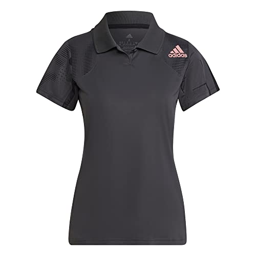 Adidas HB9097 Club Graph Polo Polo Shirt Women's Grey six/Acid red S