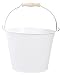 Esschert Design USA White Metal Bucket with Wood Handle (RD23)