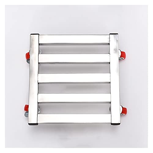 Support de Pot de Fleurs carré Robuste avec roulettes verrouillables à 360°, Chariot à Fleurs Mobile pour Usage intérieur/extérieur, Support de Plantes Durable sur roulettes, Plateau de supp
