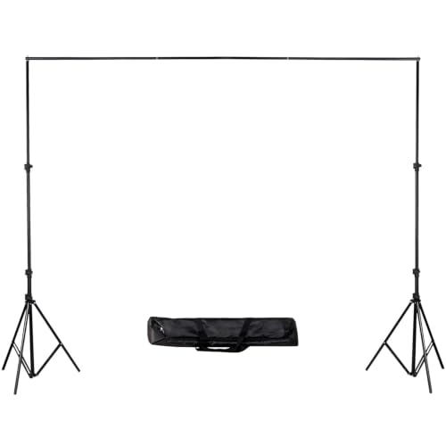 Image of Sounce 9x9 Feet Adjustable Backdrop Stand Kit with Carry Bag | Foldable & Portable Background Stand | for Photography & Videography |