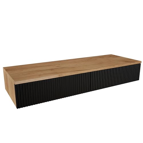 Planetmöbel Amyra Table console étroite avec 2 tiroirs, console murale pour garde-robe, couloir...