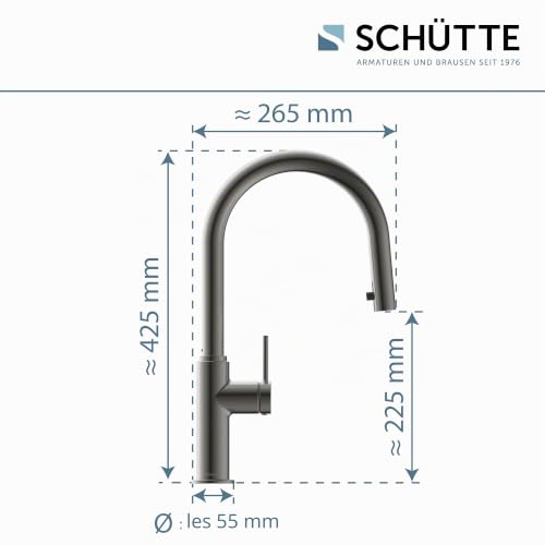 Mitigeur d'évier avec douchette pour éliminer les éclaboussures - 6