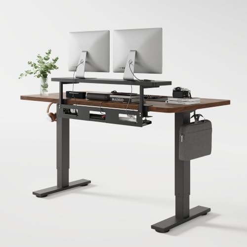 Image of FLEXISPOT Standing Desk with Monitor Riser & Cable Management