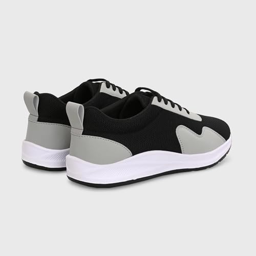 Image of Centrino Platform Sneakers for Men | Casual Shoes for Man Stylish | Chunky Sole Lace-Up Canvas Walking Shoes | Cushioned Insole | Lightweight Breathable Comfortable | Anti-Skid Sole | Mens Shoes New (6820)