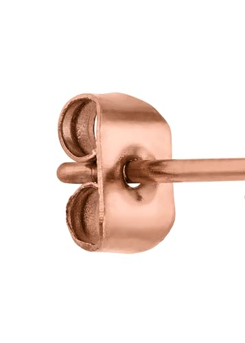 Purelei Elegante Sonnen-Ohrstecker für Frauen – 18K vergoldet, Edelstahl, filigran & leicht (7,5 mm) (Rosegold) – Ansicht 3