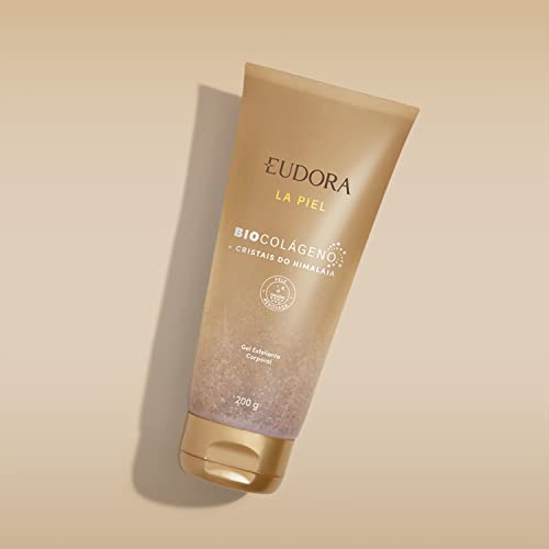 Eudora Gel Esfoliante Corporal La Piel Renovação Celular Cristais do Himalaia 200g
