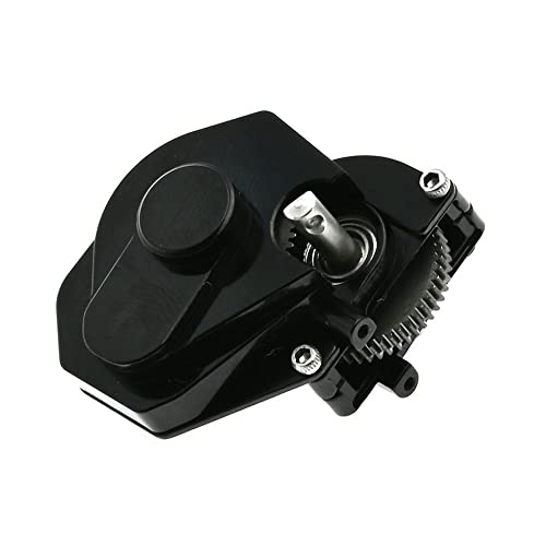 Scx24 Metal Transmission 1/24 Scale Gearbox With Gear Assembled For 1/24 Axial Scx24 Rc Crawler Upgrades - Black #TOP2