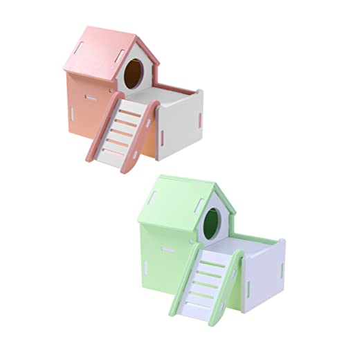 Balacoo Hamsters Criaturinhas Cabana De Madeira Coelho Cabana De Madeira Hamster Labirinto Cobaia Ca