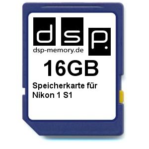DSP Memory 16 GB Memory Card for Nikon 1 S1