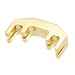 MECCANIXITY Metal Violin Mute Violin Silence Golden for Fiddle 4/4, 3/4, 1/2 Violin Volume Control Practice