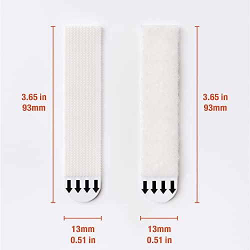Image of MOVELYST 28-Pairs(56 Strips) Large Narrow Picture Hanging Strips, Removable Hook and Loop Tape Damage Free, Waterproof Adhesive Strips for Frame Hanging, Heavy Duty
