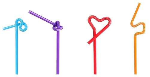 Pitillos flexibles desechables 10.2 in, pack 500 miniatura 5