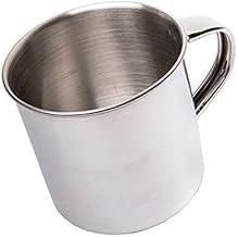 Dynore Stainless Steel Multipurpose Usage Mug/Tea/Coffee Serving Mug- 300 ml Silver