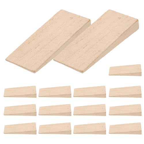 Abaodam Coins de Réparation pour Manches D’outils Agricoles – 15 Cales en Bois Dur pour Hache et Outil de Jardinage à Main, Accessoires Robustes pour Fendage de Bois et Installation