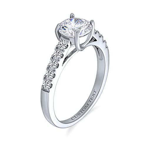 Bague de fiançailles personnalisable en argent pour sceller votre promesse d'amour
