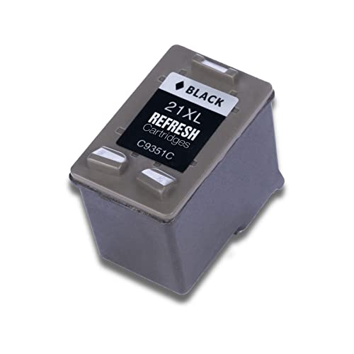 Refresh Cartridges Remanufactured Ink Cartridge Replacement for HP C9351A/HP 21XL (Black) - Image 2