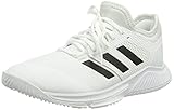 adidas Damen Court Team Bounce W Leichtathletik-Schuh, Weiß Schwarz Silber Metallic Ftwbla Negbás Plamet, 38 2/3 EU