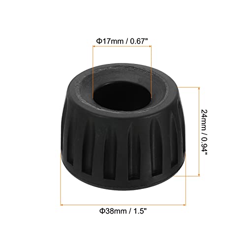 PATIKIL Universale 17mm ID Gomma Treppiede Piedi