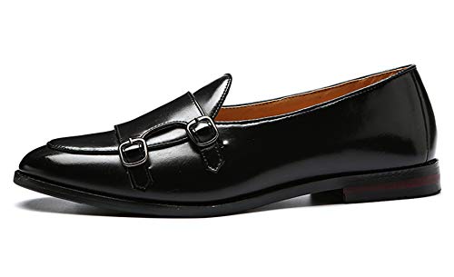 Santimon Italy Luxury Monk Strap Wedding Dress Shoes for Men Leather Handmade Shoes2