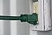 Woods Yard Master Medium Duty Outdoor Extension Cord, 25Ft, 14 Gauge, 3 Conductor, Landscape and Patio Cord, 3 Outlet, Green, 3030
