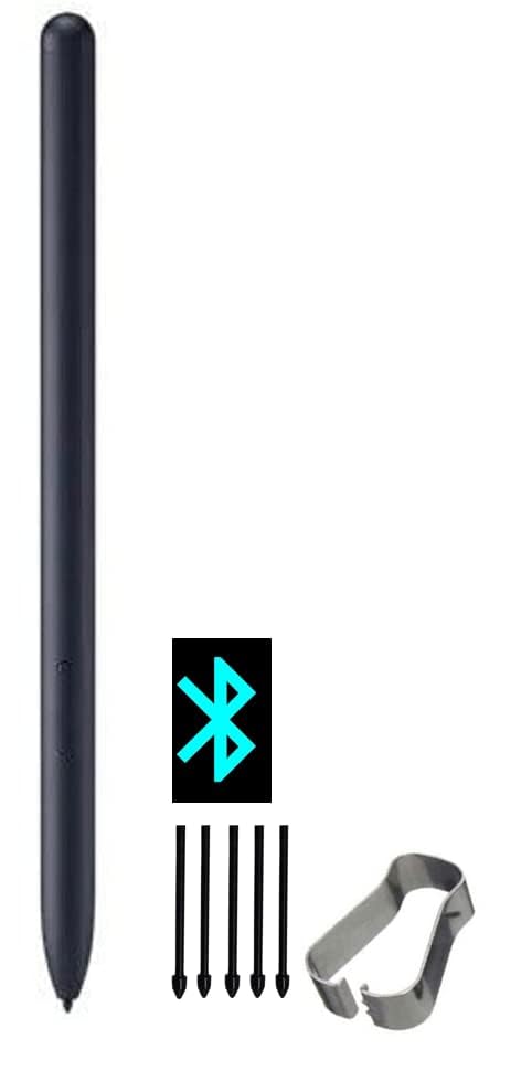 Sponsored Ad – TERRIFI Replacement Pointer Stylus Pen for Galaxy Tab S7, Stylus Pen Replacement for Galaxy Tab S7,Tab S7+ Plus,Tab S7 FE S Pen Stylus, with Bluetooth, 1*Stylus+ 5*Tips+1*Clip (Black)