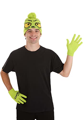 Fun Costumes The Grinch Beanie & Gloves Set - Standard - Green