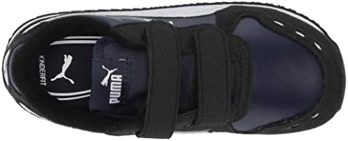PUMA Unisex-Baby Cabana Racer Hook and Loop Sneaker, Peacoat Black White, 7 M US Toddler | Image 4