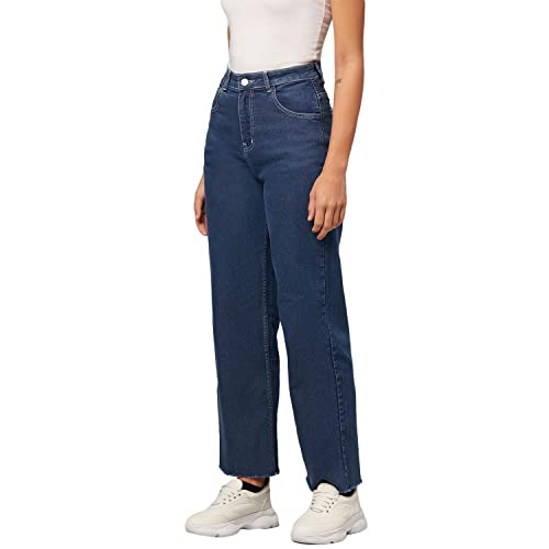Image of KOTTY Women's Distressed High-Waist Jeans | Casual & Stylish | Perfect for Every Occasion