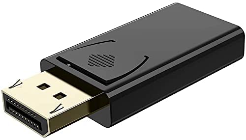 ANGEL E-COMMERCE® 4K Displayport to HDMI Adapter, 3D Gold Plated DP to HDMI Converter Male to Female (Pack of 1)