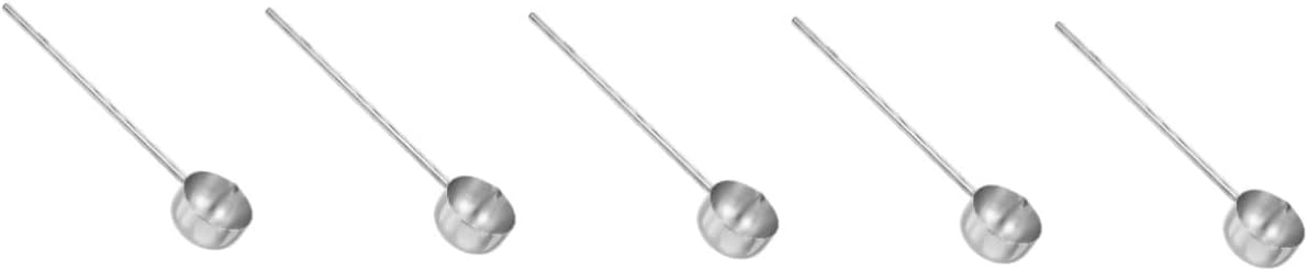 Cabilock 5pcs Oil Pourer Sauce Spoons Large Serving Spoon Set Stainless Steel Ladle with Long Handle
