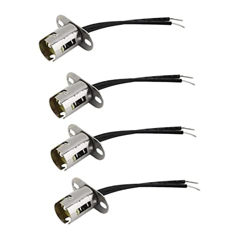 Bstenky 4Pcs BAY15D 1157 LED Light Bulb Socket, Car Lamp Holder Socket Assembly for Car and Truck Tail Light Cover