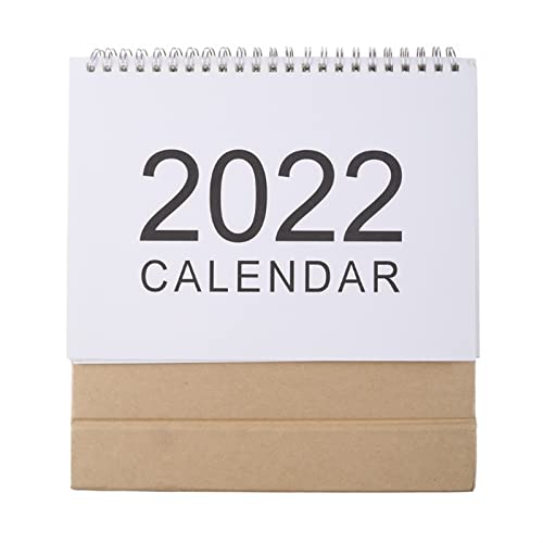 HUMINGG Calendario 2022 Calendario de Escritorio Simple Inglés Bobina Diario Planeador Mensual Horario Agenda Anual Oficina en el hogar (Color : 1, Size : S) Cover