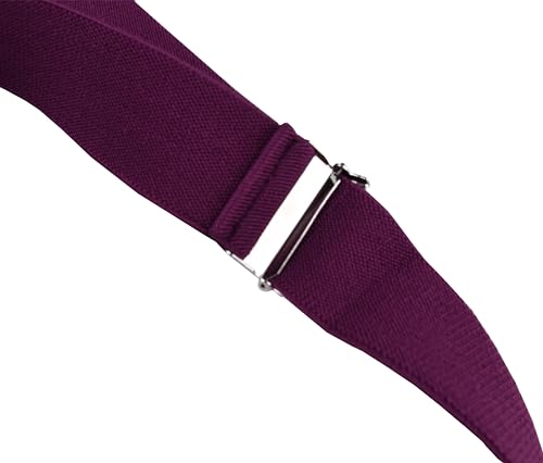 Image of Suspenders for Men Y Back Adjustable Elastic with Strong Clips 47 Inches