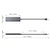 immagine 2AUKEY Hub USB 4 Porte in Alluminio Super Sottile Hub USB 3.0 per Apple MacBook Air, Mac PRO/Mini, Microsoft Surface PRO, dell XPS 15 e Molti Altri Dispositivi Compatibili - Grigio