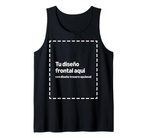 Camiseta Sin Mangas Personalizada Frente Y Espalda