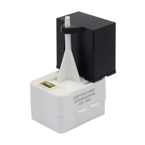 Start Relay and Run Capacitor Kit Compatible with GE Hotpoint Americana Refrigerators, Replacement for WR09X10107, WR55X24064, CKDX24064X
