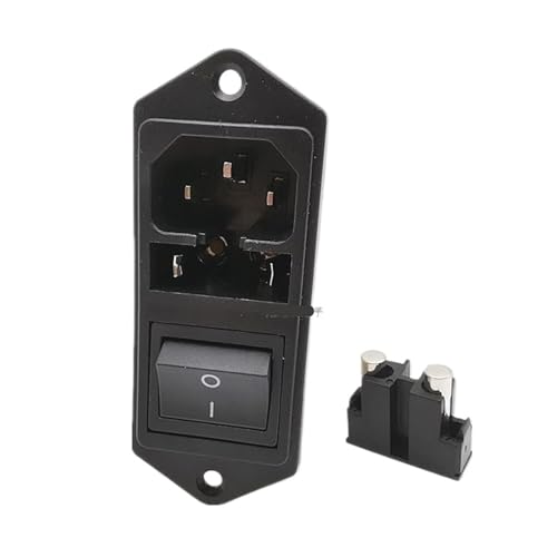 1 Pcs AC Socket Fuse Switch Filter CW2B-06A-T CW2C-10A-T CW2A-10A-T(CW2C -06A -T -F2 02 6A Double Fuse)