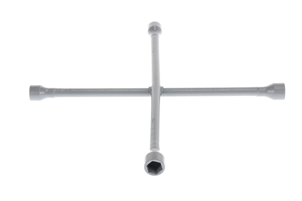 GEDORE Llave tipo cruz, Para automóvil, Anchos de llave 17 x 19 x 21 mm x 11/16" mm, Llave en cruz para ruedas, Cambio de neumáticos coche, Herramienta, 28 PU