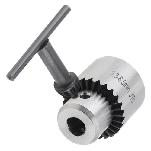 0.3-6.5mm Clamping Range Mini Drill Chuck Taper Mounted Micro Motor Drill Chuck With Chuck Key Lathe Machine Tools Accessories