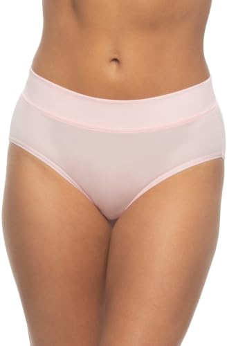 Image of Felina Womens 5 Pack Pima Cotton Wide Waistband Hipster