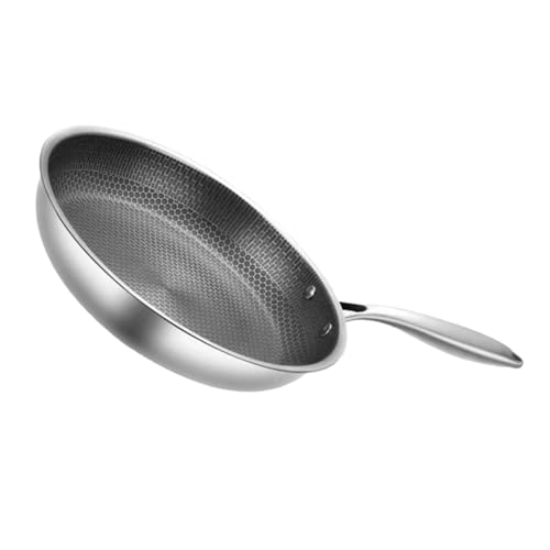 Wok de Acero Inoxidable con Asa Ergonómica y Diseño Panal miniatura 1