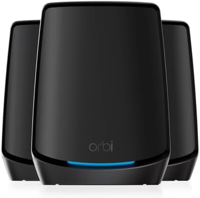 NETGEAR Orbi Whole Home WiFi 6 Tri-Band Mesh System Router & 2 ...