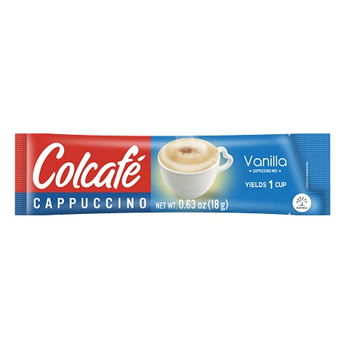 Colcafé French Vanilla Cappuccino Instant Mix | Convenient & Portable Packs | 100% Colombian Coffee | Make Hot Or Cold | 6 Count (Pack Of 2) #TOP4