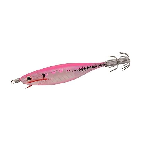 Yo-Zuri Squid Ultra Bait Aurora Sinking Jig, Luminous Pink, 3-3/4-Inch Cover
