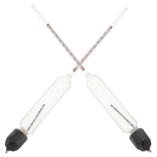 JUMPLAWN 2pcs Milk and Goat Milk Hydrometer Set High Precision Lactometer Density Meter for Fat Testing and Dairy Composition Analysis Liquid Density Meter for Laboratory and Industrial Use