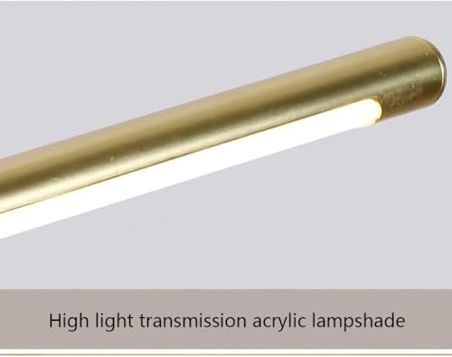 Luz LED dorada para gabinete y tocador con acabado sofisticado e impermeable 3