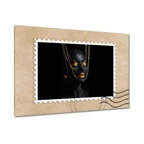 Peinture imprimée sur toile pour habiller un mur vide | Bijoux et dame